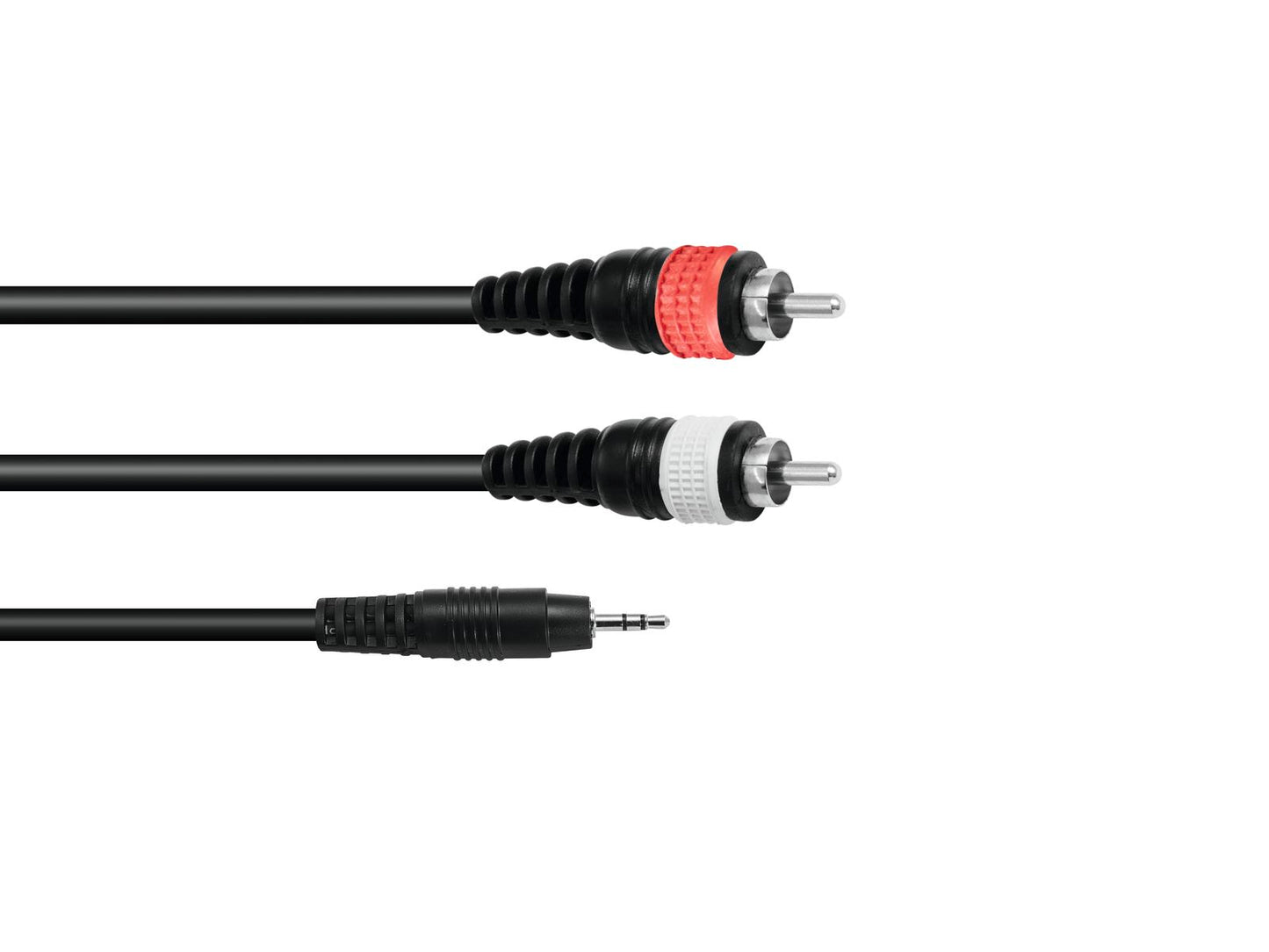 KABEL 3.5 Jack - 2xRCA bk OMNITRONIC