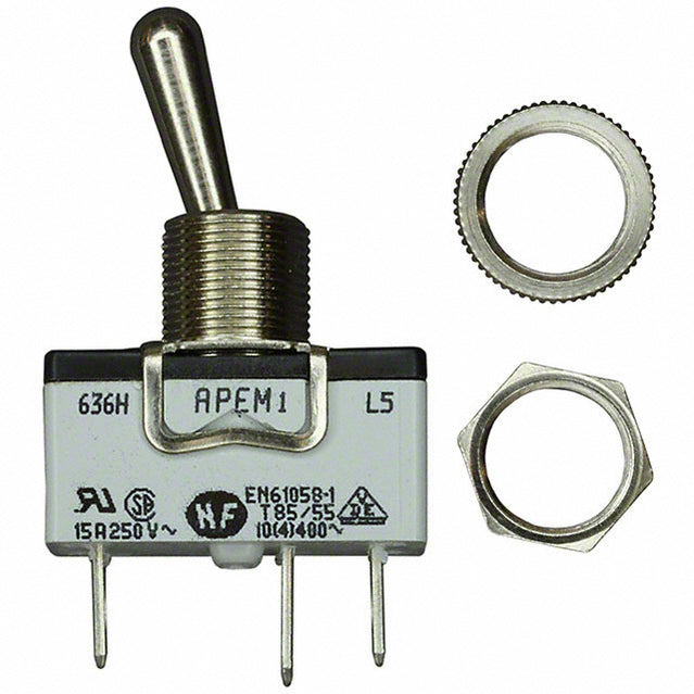 NETTBRYTER 15A 250VAC 12x30mm 636H SPST on/on