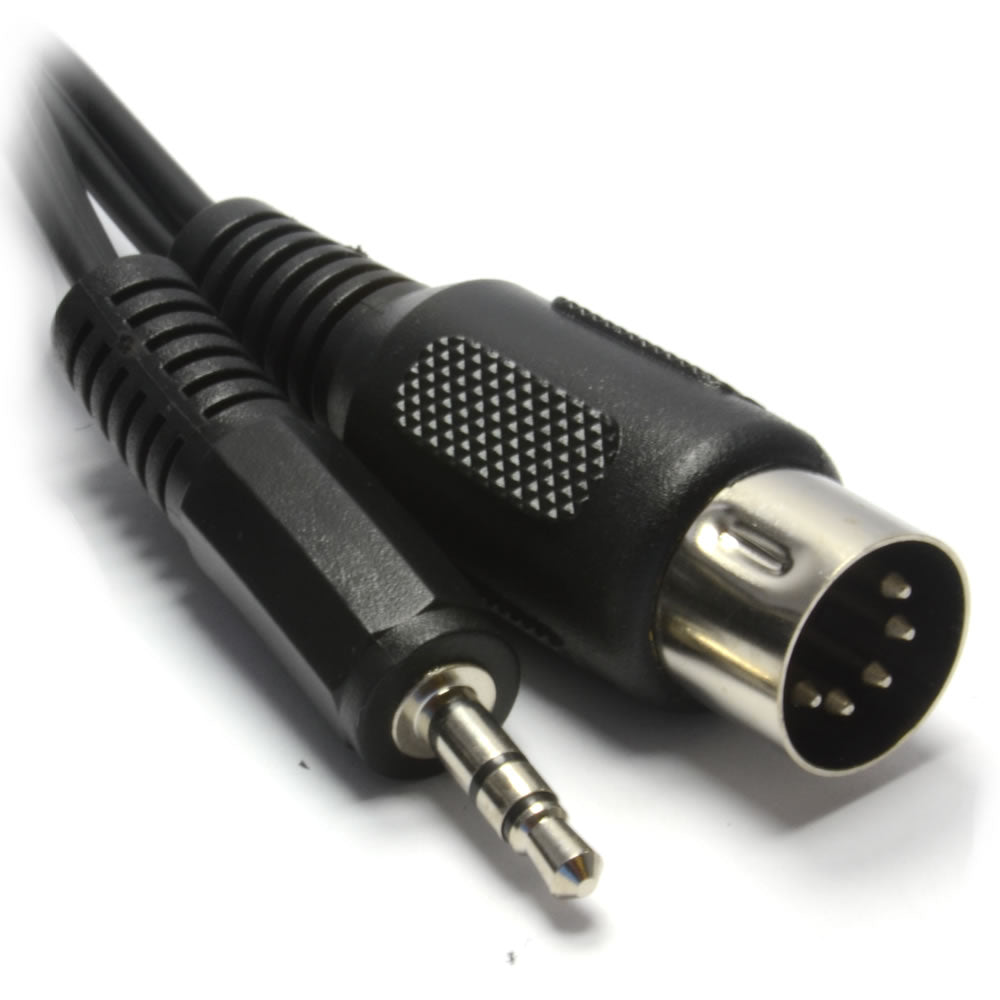 KABEL 1.5m, 3.5mm han - > til 5-PIN DIN plugg