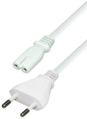 Kabel strøm - apparat (C7), hvit, 1.8m