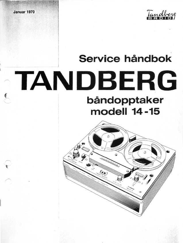 Servicemanual til TB14 og TB15, Norsk, PDF