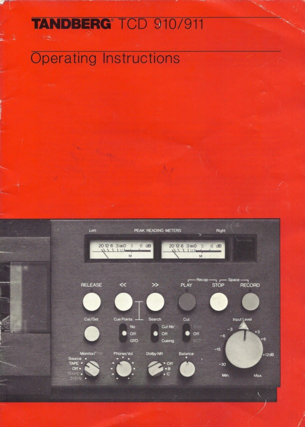 Brukermanual til TCD910, PDF, Eng.24s