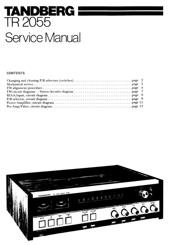 Servicemanual til TR2055, PDF, Engelsk, 27s