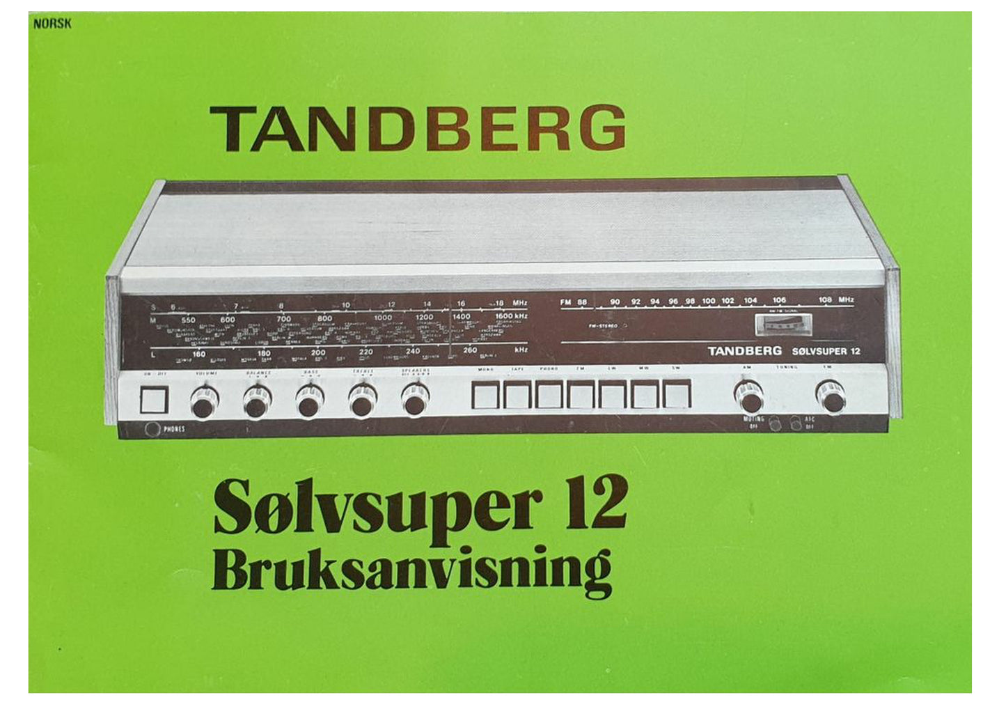 Brukermanual til Sølvsuper 12, PDF, Norsk, 16s,