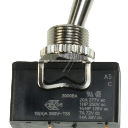 VIPPEBRYTER 16A 250VAC PÅ-AV