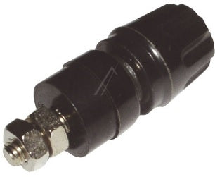 PKI10A SORT BANANKONTAKT, HIRSCHMANN, 4mm skrue