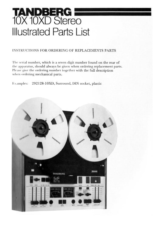 Deleliste til 10X og 10XD, PDF