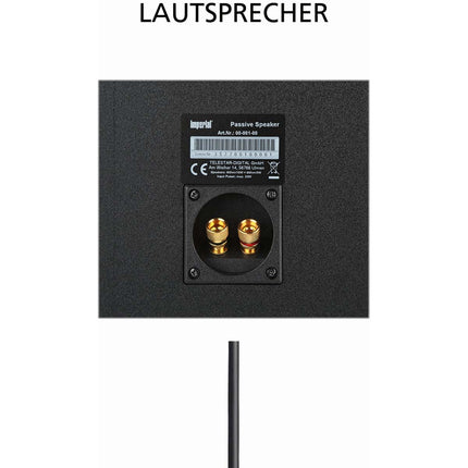 Speaker set with two passive 20 W speakers