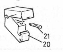 Lampe 12v 40mA, T4.6, knapper (21)