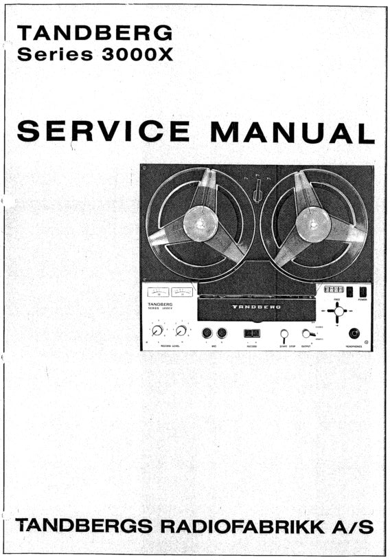 Service manual for 3000x, PDF, English