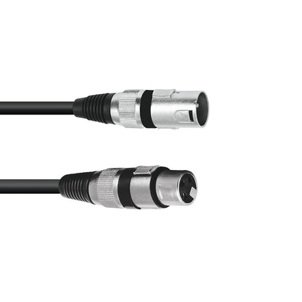XLR(M)-XLR(F)-KABEL Svart OMNITRONIC