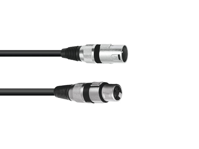 XLR(M)-XLR(F)-KABEL Svart OMNITRONIC