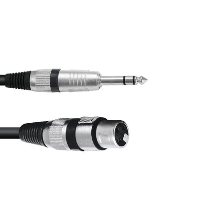 XLR(F)-kabel – jack balansert 0,9 m sv