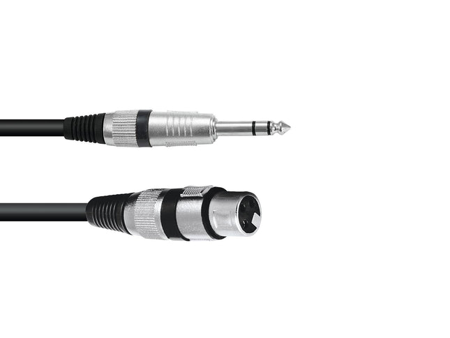 XLR(F)-kabel – jack balansert 0,9 m sv