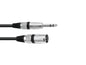 KABEL XLR(M) - Jack Svart Balansert 2m