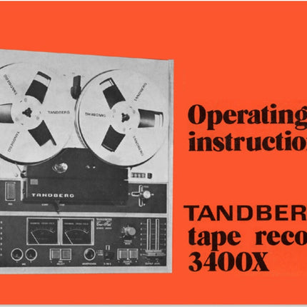 User manual 3400x, PDF English