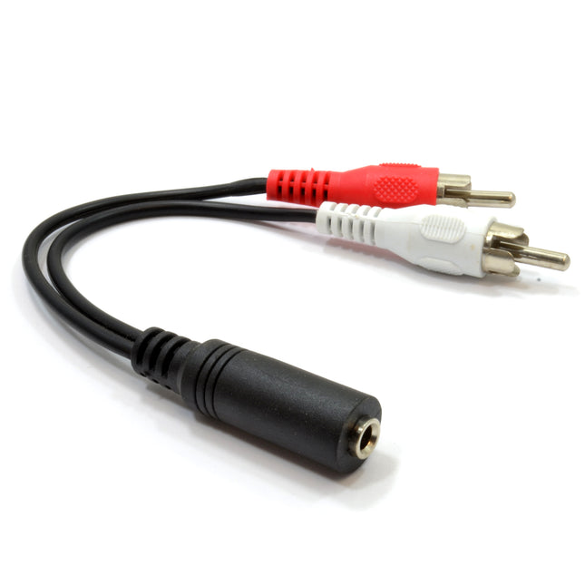 2 X PHONO HANN / 3,5 MM JACK HUN STEREO 0,2 m