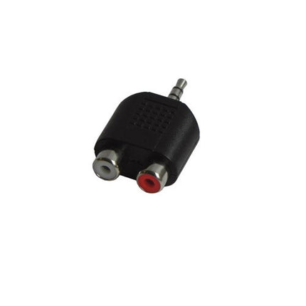 ADAPTER STEREO 3,5 mm hann til 2 X RCA hunn