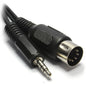 KABEL 1.5m, 3.5mm han - > til 5-PIN DIN plugg