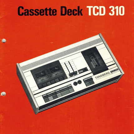 TCD310 Servicemanual, papirkopi, svart/hvitt
