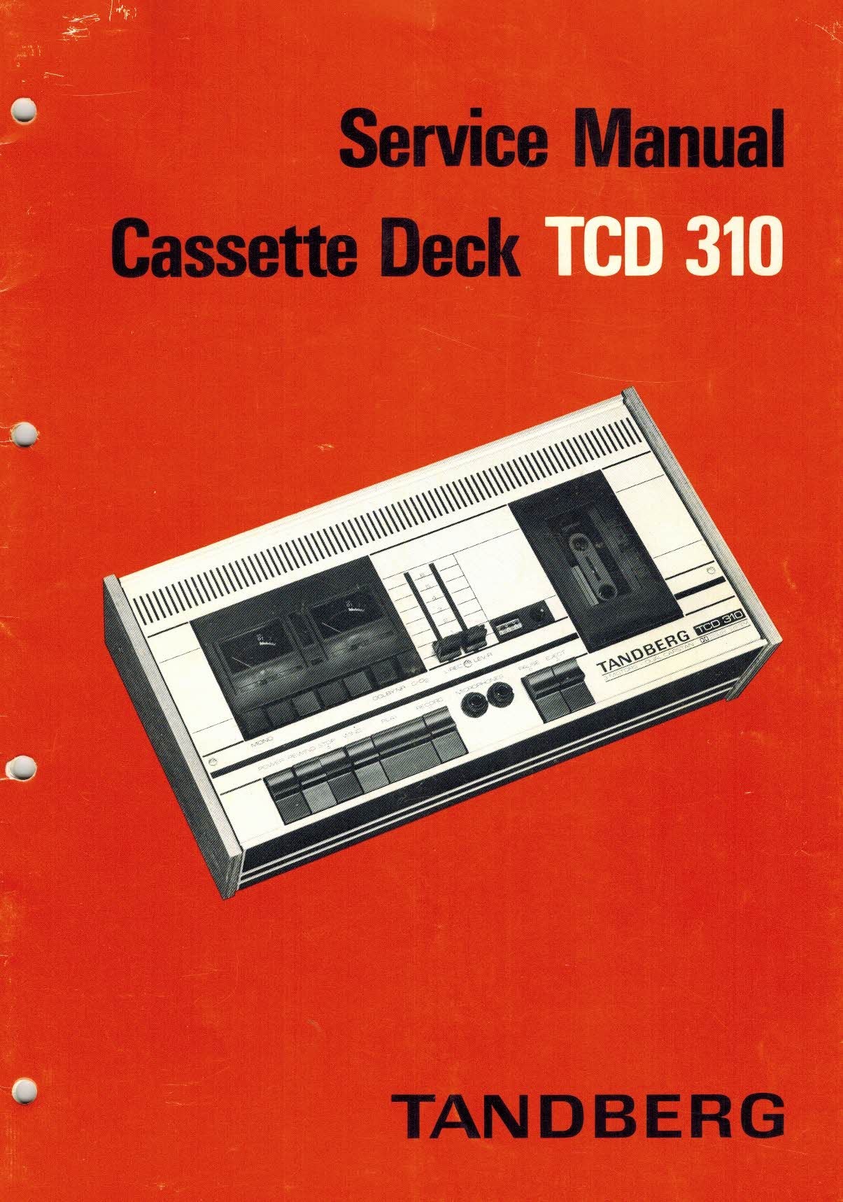 TCD310 Servicemanual, papirkopi, sort/hvit