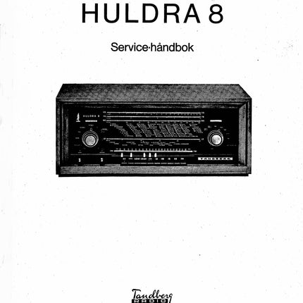 Servicemanual til HULDRA 8, PDF