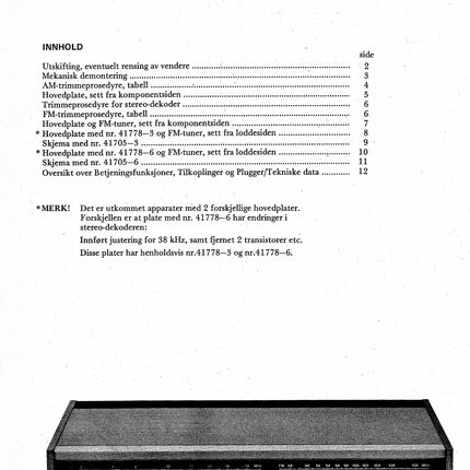 Servicehåndbok Sølvsuper 12, PDF, Norsk, 22s