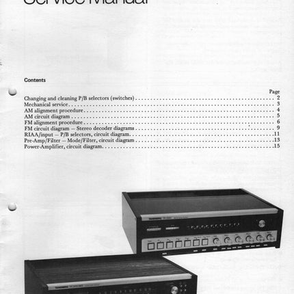 Servicemanual for TR2075MKII / TR2080 PDF Eng. 30s