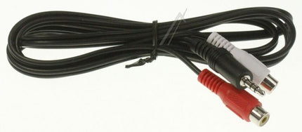 Kabel 1,5m 3,5mm hann / 2 x RCA hunn