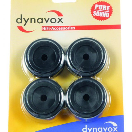 50x16mm HIFI-fotsett, svart (4 STK) 206383