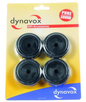 50x16mm HIFI Fot sett, Svart (4STK) 206383