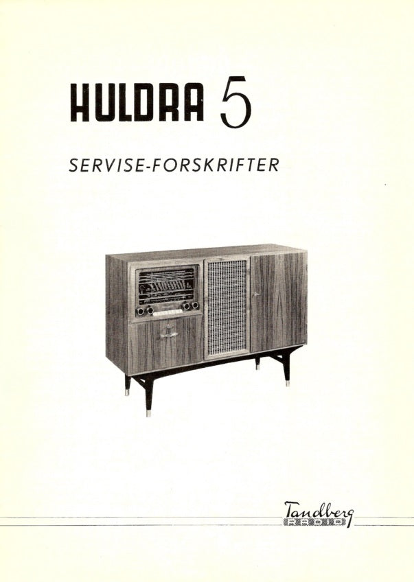 Servicemanual til Huldra 5, PDF