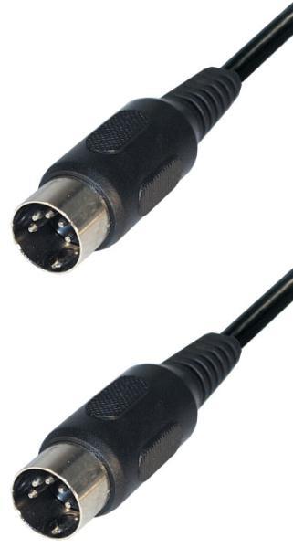 Kabel DIN 5-pin Hann - Hann, AUDIO/MIDI