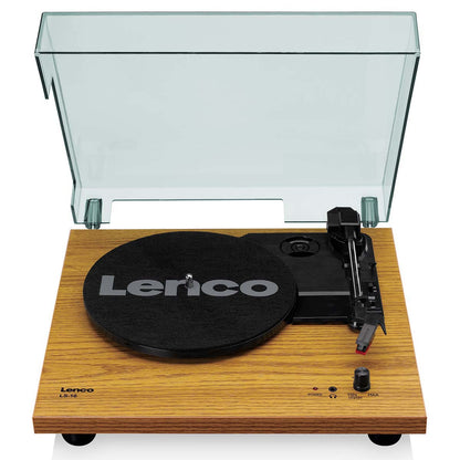 Lenco LS-10WD platespiller med innebygde høyttalere - Tre