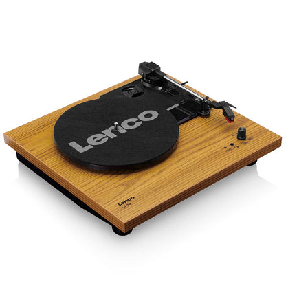 Lenco LS-10WD platespiller med innebygde høyttalere - Tre