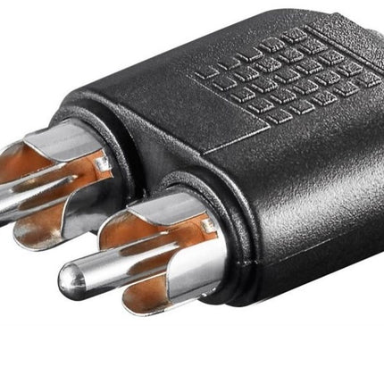 PHONO-ADAPTER 1X Hun RCA <-> 2X Han RCA