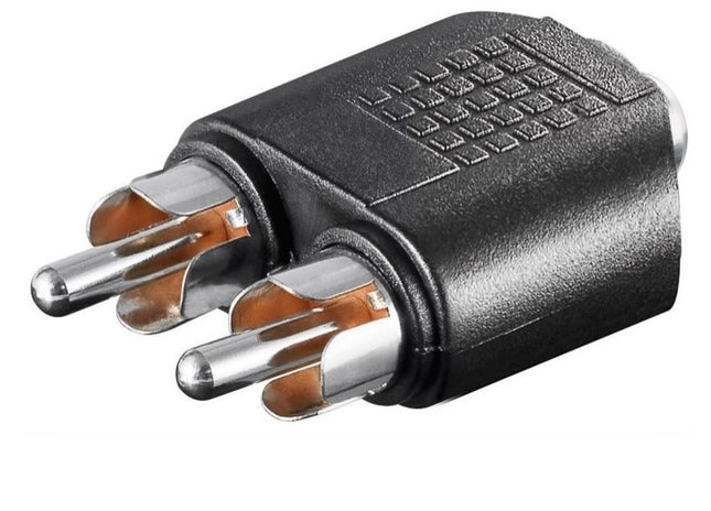 PHONO-ADAPTER 1X Hun RCA <-> 2X Han RCA
