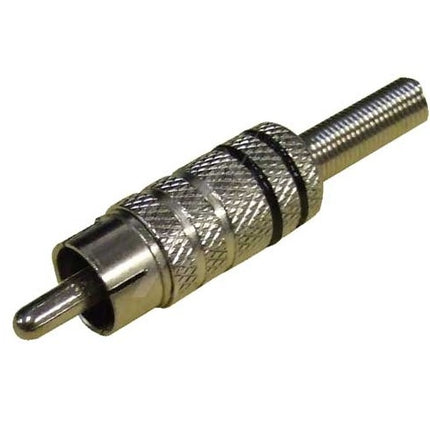 Plugg, RCA, Phono, metall, SORT