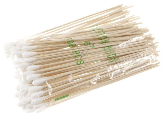 Bomullspinner Q-tips, 150 mm lang, 100 stk.