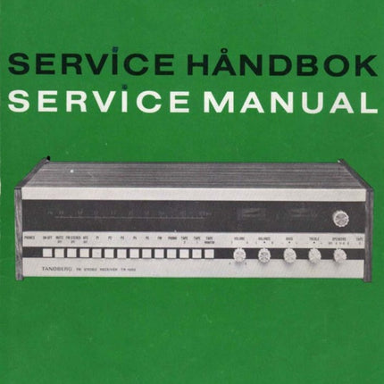 Servicehåndbok for TR1000 og TR1010, PDF, 37s