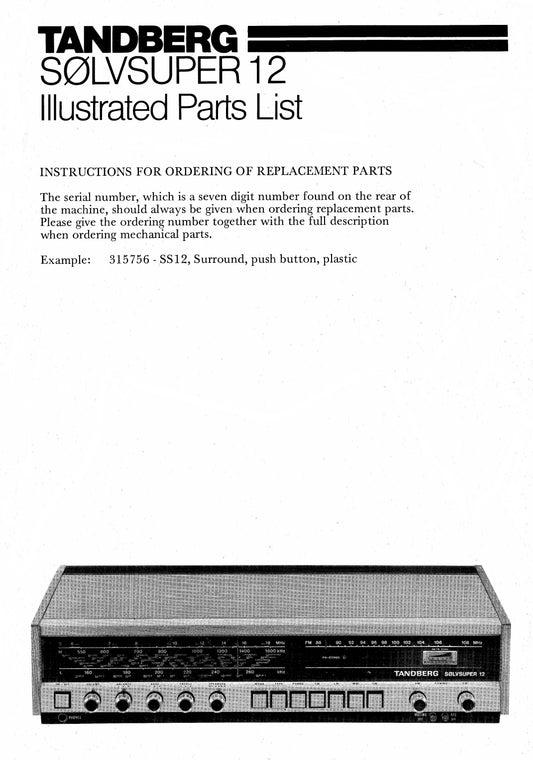 SØLVSUPER 12 Illustrated Parts List, PDF