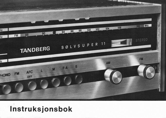 SØLVSUPER 11, brukerveiledning, PDF