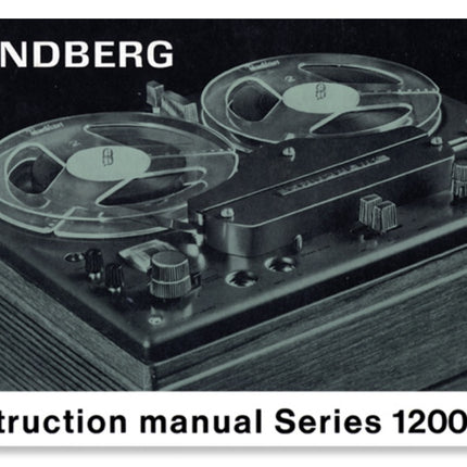 Brukerhåndbok 1200x PDF, Engelsk