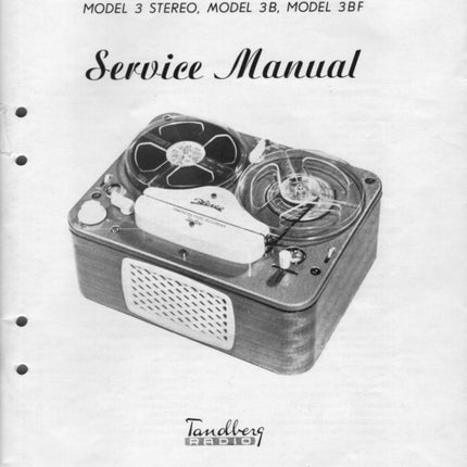 TB3 servicemanual, Engelsk, PDF