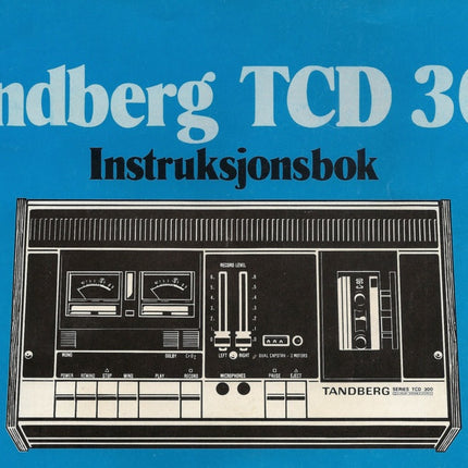 User Manual TCD300 PDF Norwegian 20p
