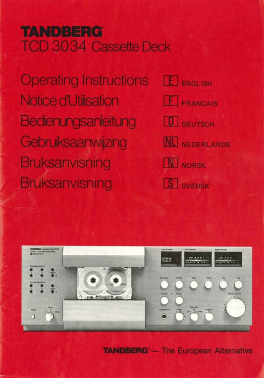 Brukermanual til TCD3034 PDF 11s