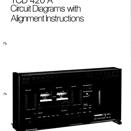 Skjema med justeringsinfo til TCD420A PDF 16s