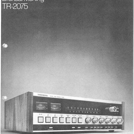 Brukermanual til TR2075, PDF, Norsk, 24s