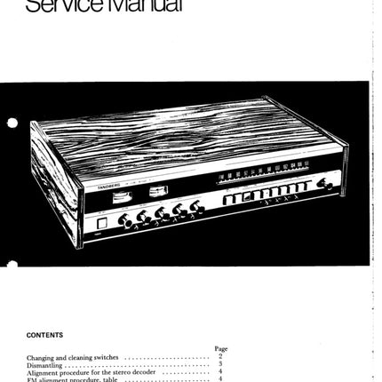 Servicemanual for TR220, PDF, 14s