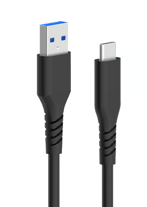 USB-kabel, USB 3.1 C-hann / USB 2.0 A-hann, Sort